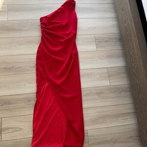 Alexia Admor Vibrant Red One-Shoulder Dress